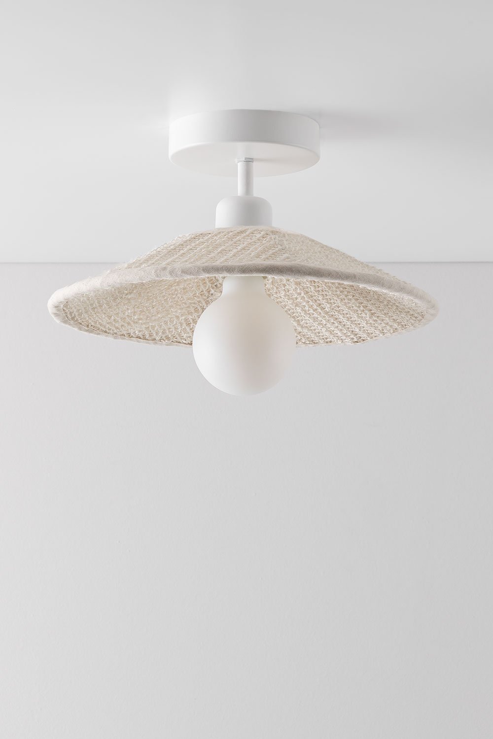 Linen Ceiling Lamp Massina, gallery image 1