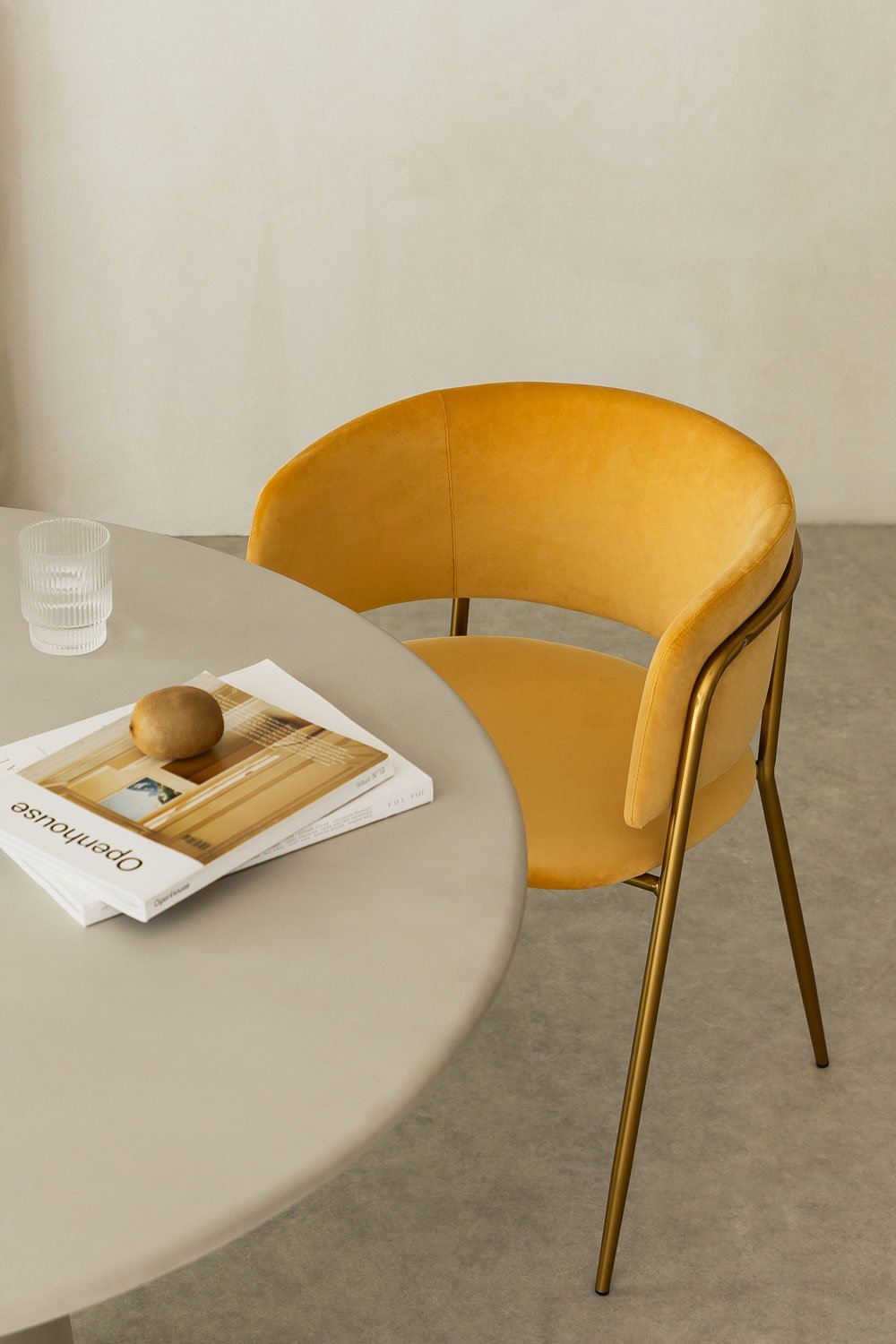 Velvet Dining Chair Nalon Style, gallery image 1