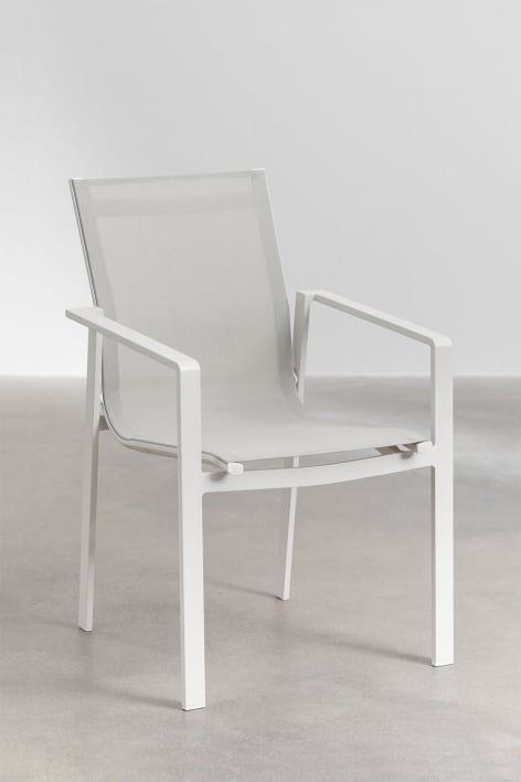 Pack of 2 Eika aluminum garden chairs