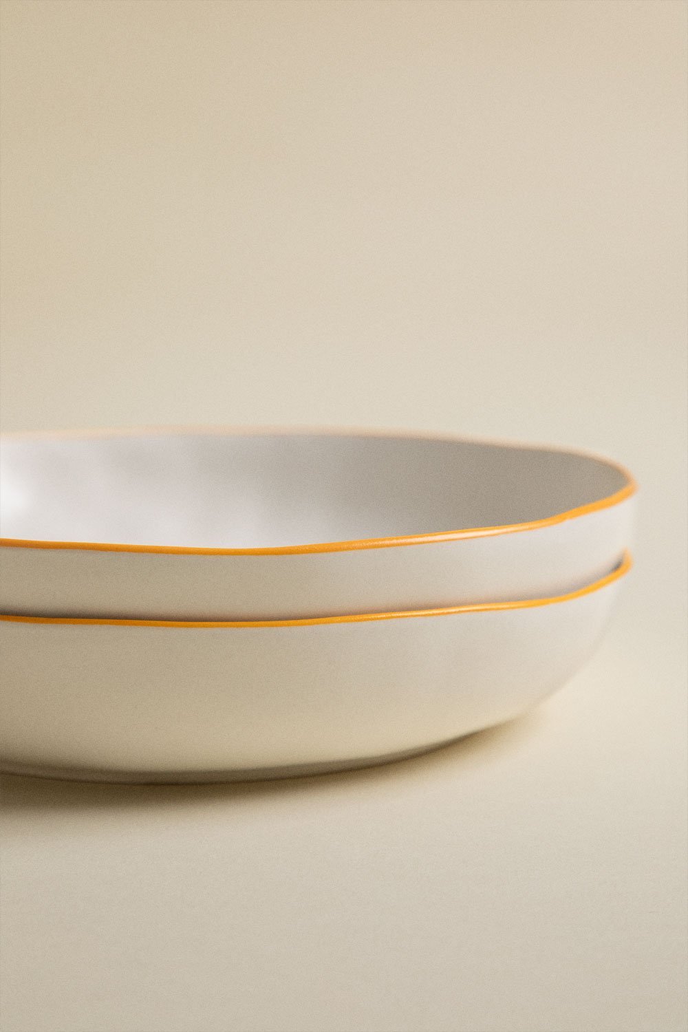 Set of 2 Marneda stoneware soup plates, gallery image 5