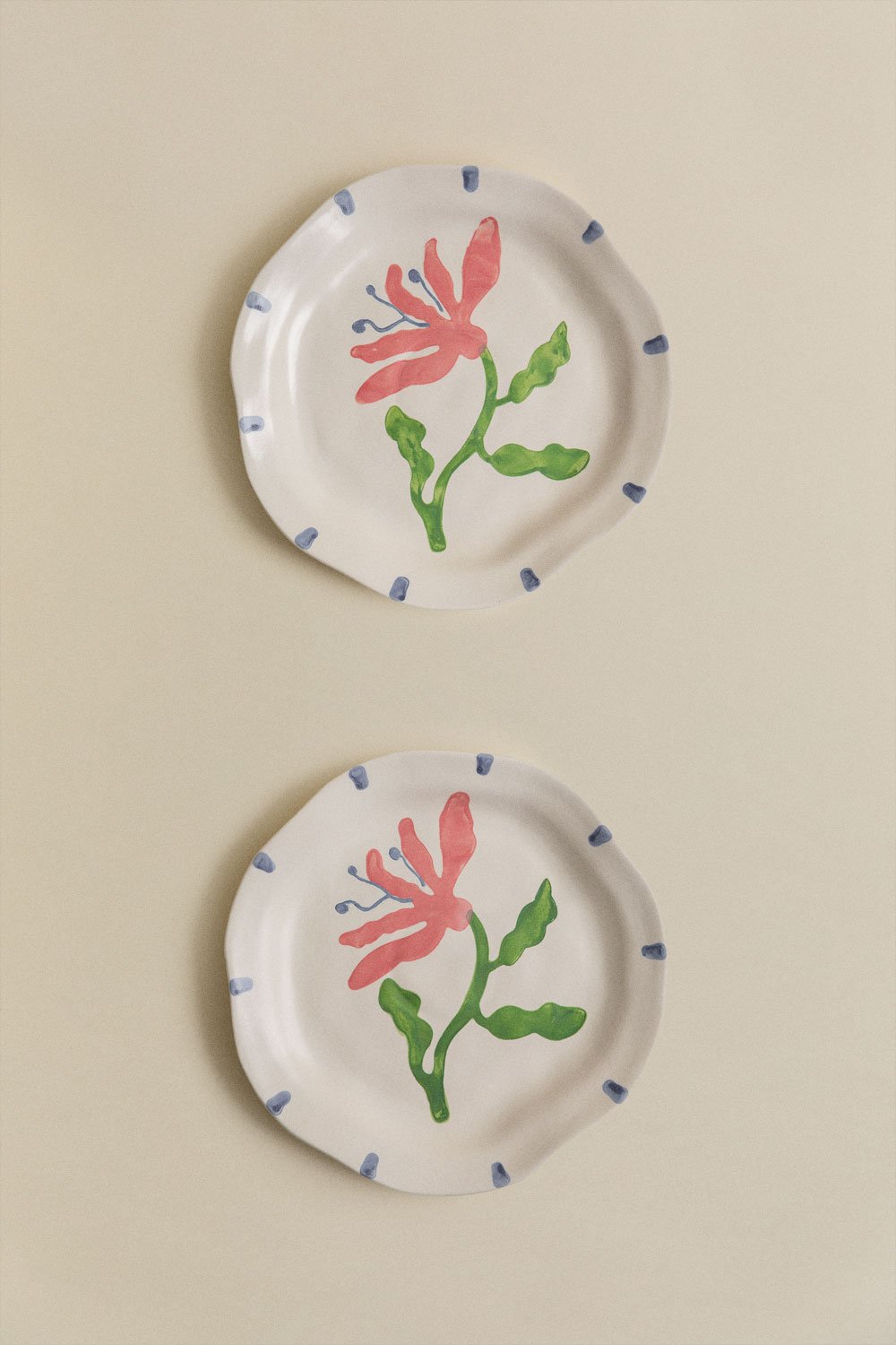 Pack of 2 Marneda Stoneware Dinner Plates, gallery image 1