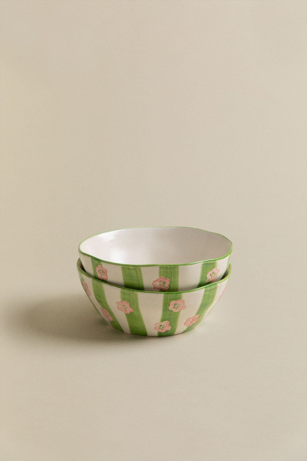 Set of 2 Ø13 cm stoneware bowls Marneda, gallery image 5