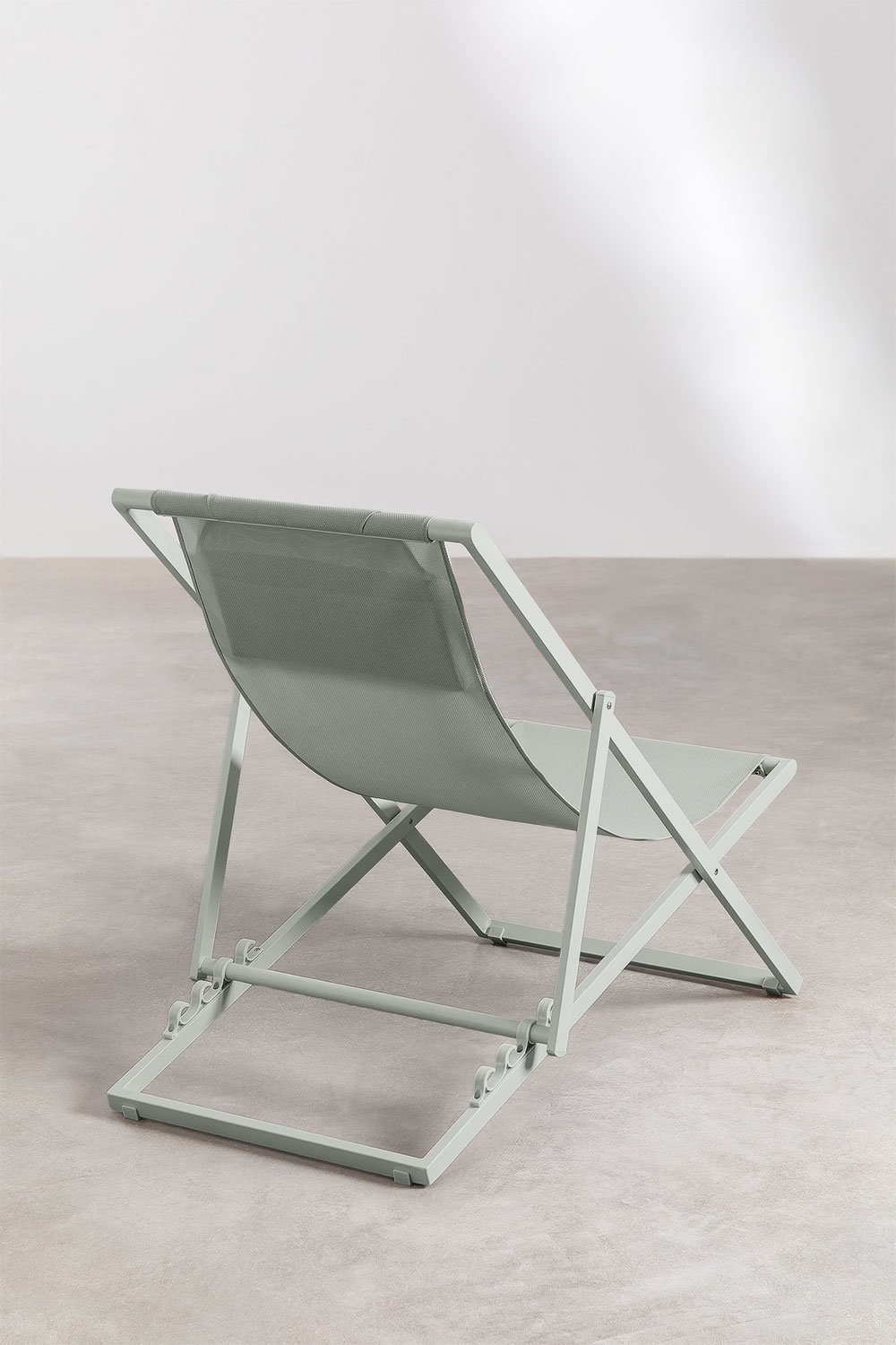 Jensy folding hammock with cushion in steel, gallery image 4