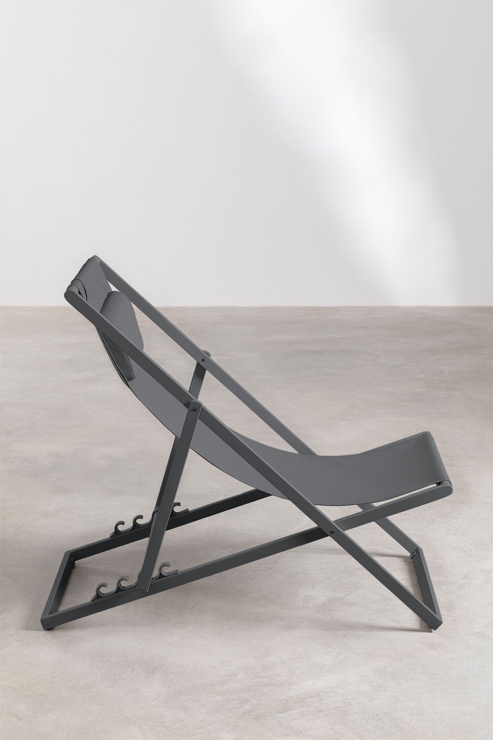 Folding hammock with cushion in steel Jensy, gallery image 3