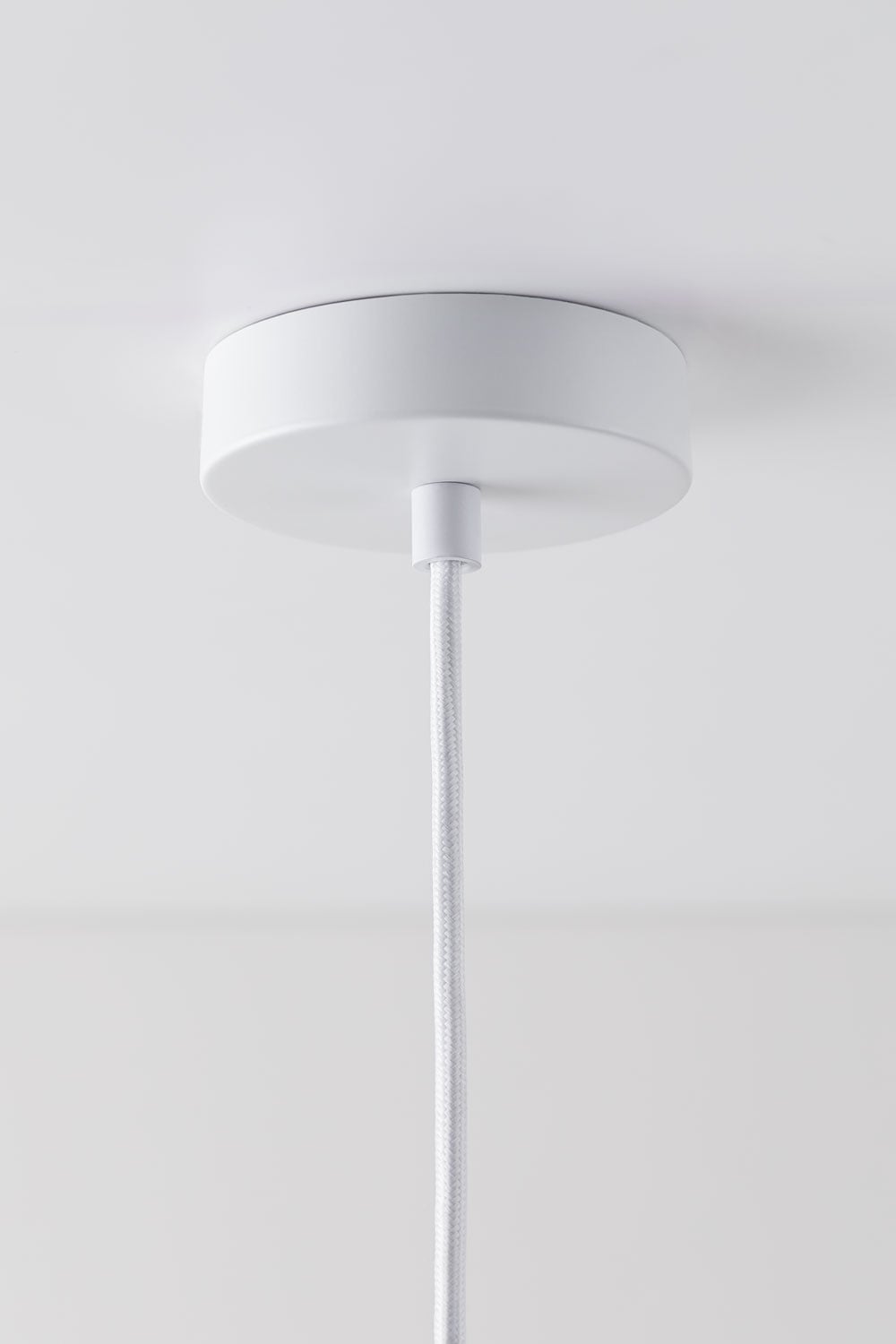 Pendant ceiling lamp Ø12 cm in iron with Uvol glass ball, gallery image 6