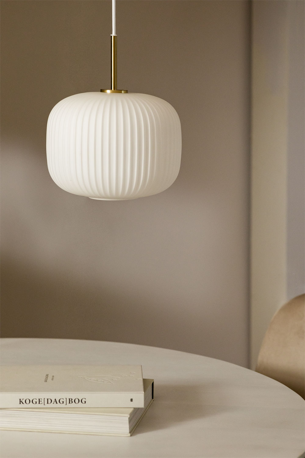 Bruner pendant ceiling lamp in metal and glass - SKLUM