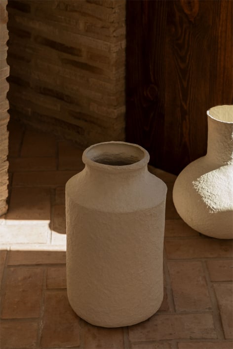 Decorative Handmade Vase in Paper Maché Weronik