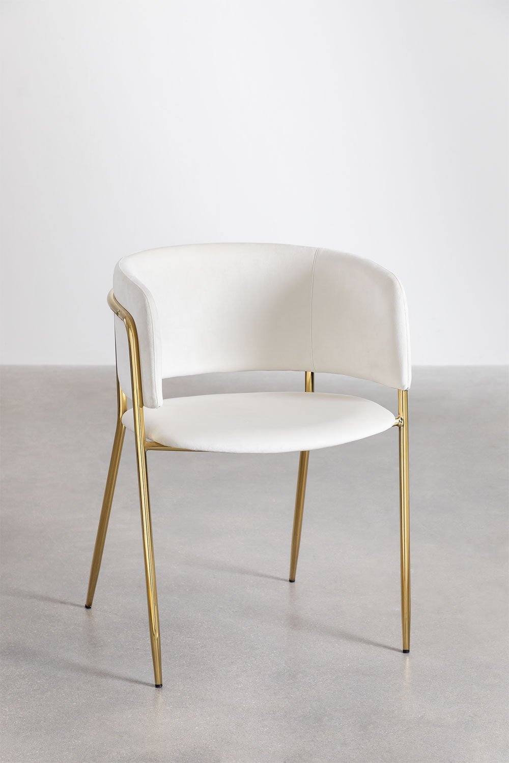 Nalon Velvet Dining Chair, gallery image 2