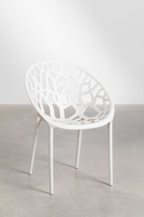Pack of 2 stackable garden chairs in polypropylene Ores