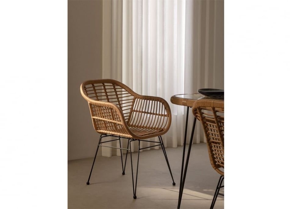 Zole synthetic wicker dining chair