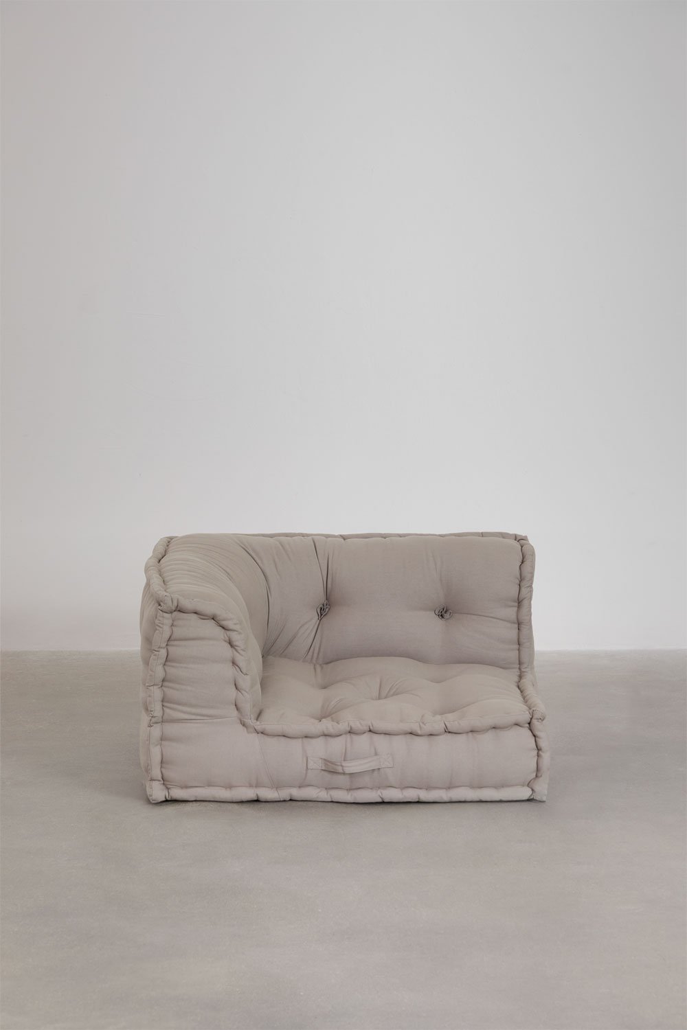 Dhel corner modular sofa in cotton, gallery image 4