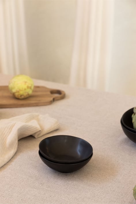 Set of 2 Belvere stoneware bowls