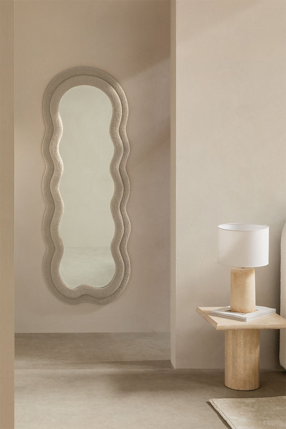Upholstered Wall Mirror (60x160 cm) Evelyn, gallery image 1
