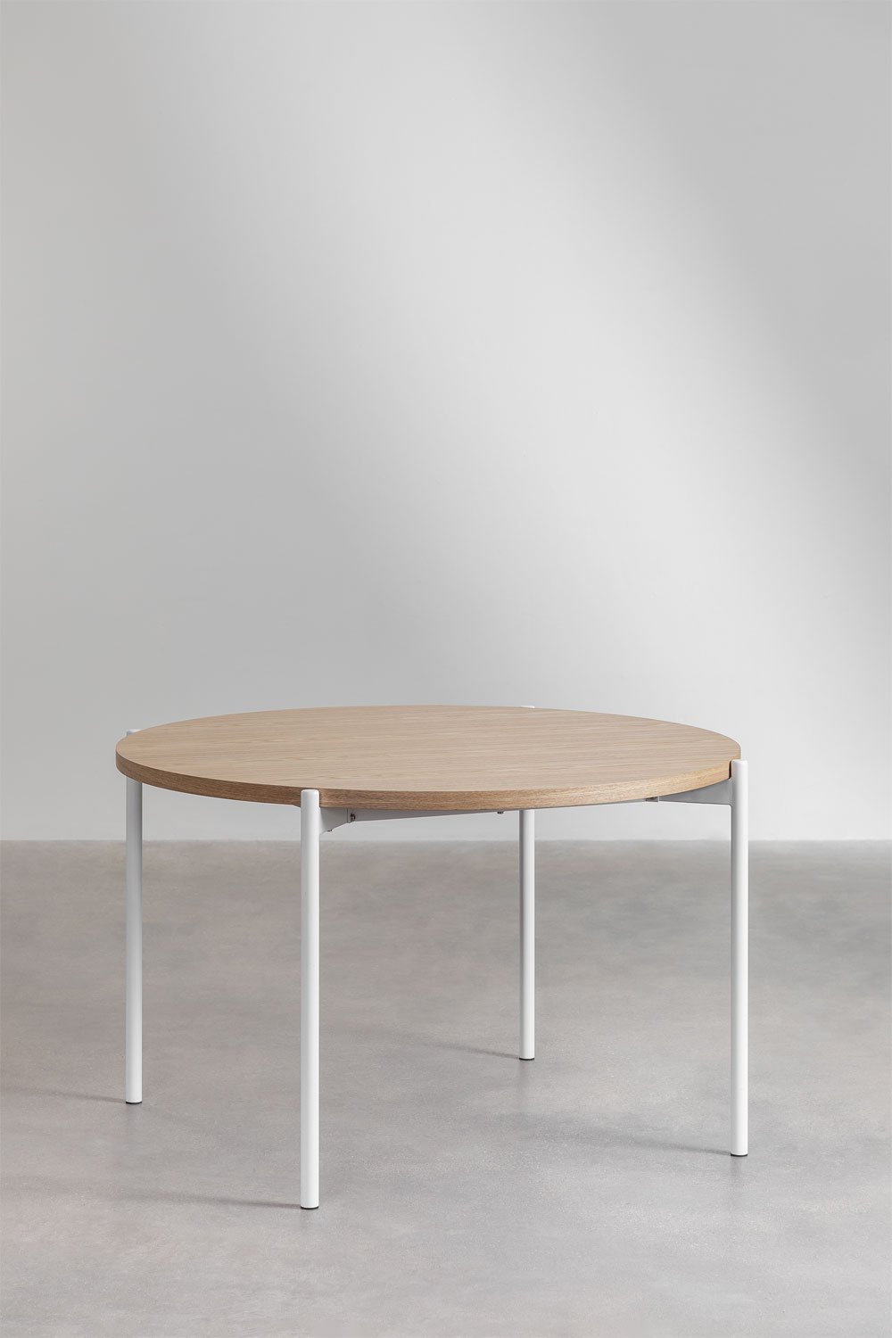 Galite Round Dining Table in Wood and Metal (Ø120 cm), gallery image 2