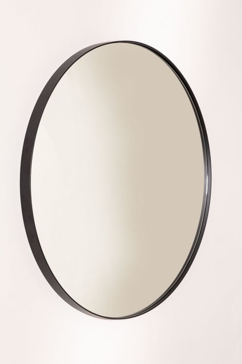 Round metal bathroom wall mirror (Ø60.5 cm) Gon