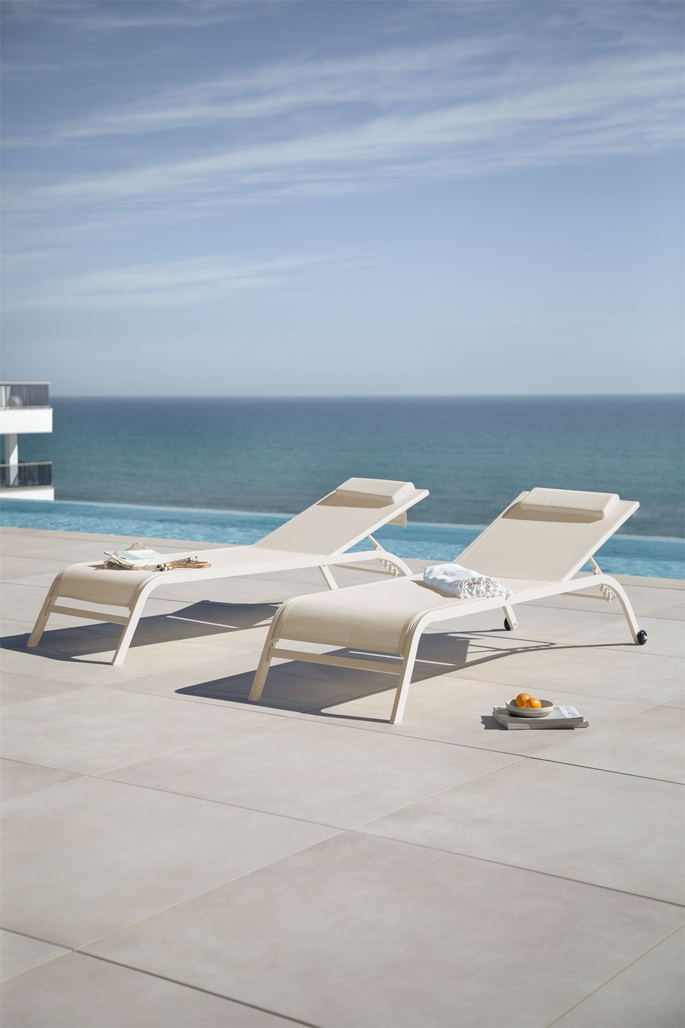 Reclining Lounger with Cushion Therys, gallery image 1