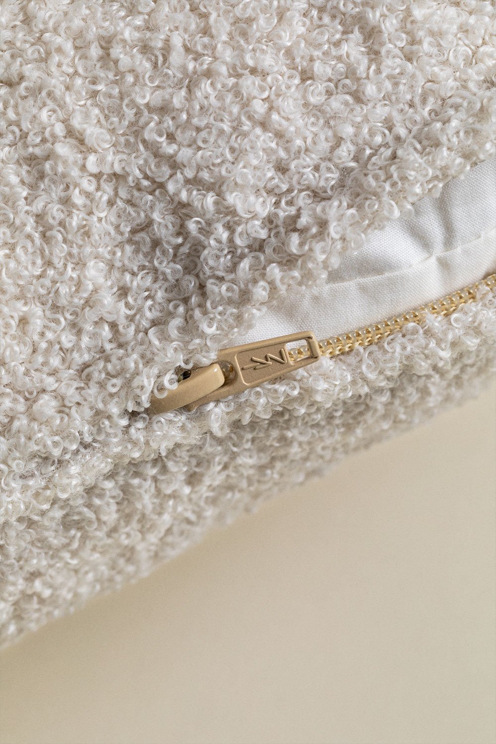 Rectangular cushion 70x30 cm in Borjan sherpa, gallery image 7