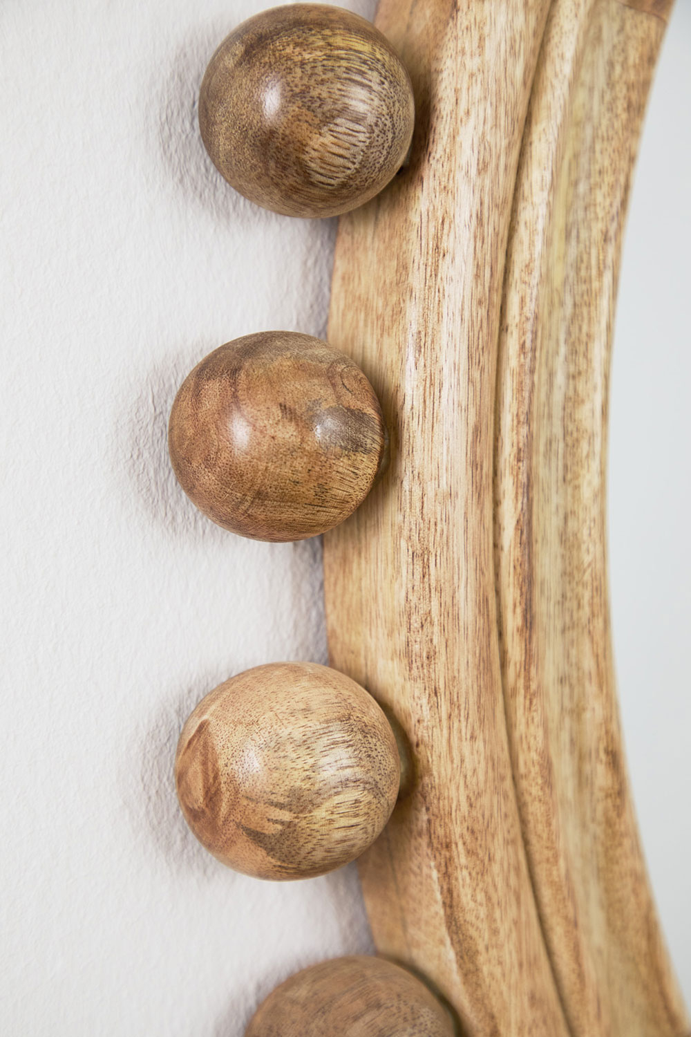 Round mango wood wall mirror (??80 cm) Joey SKLUM