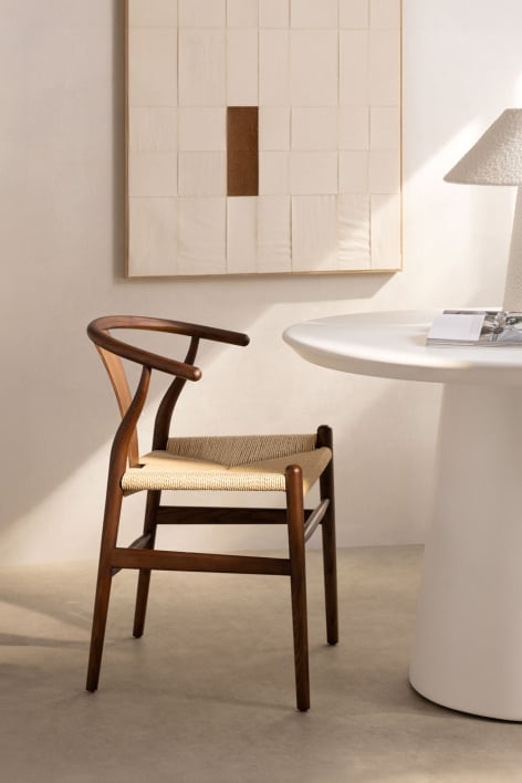 Uish Edition elm wood dining chair