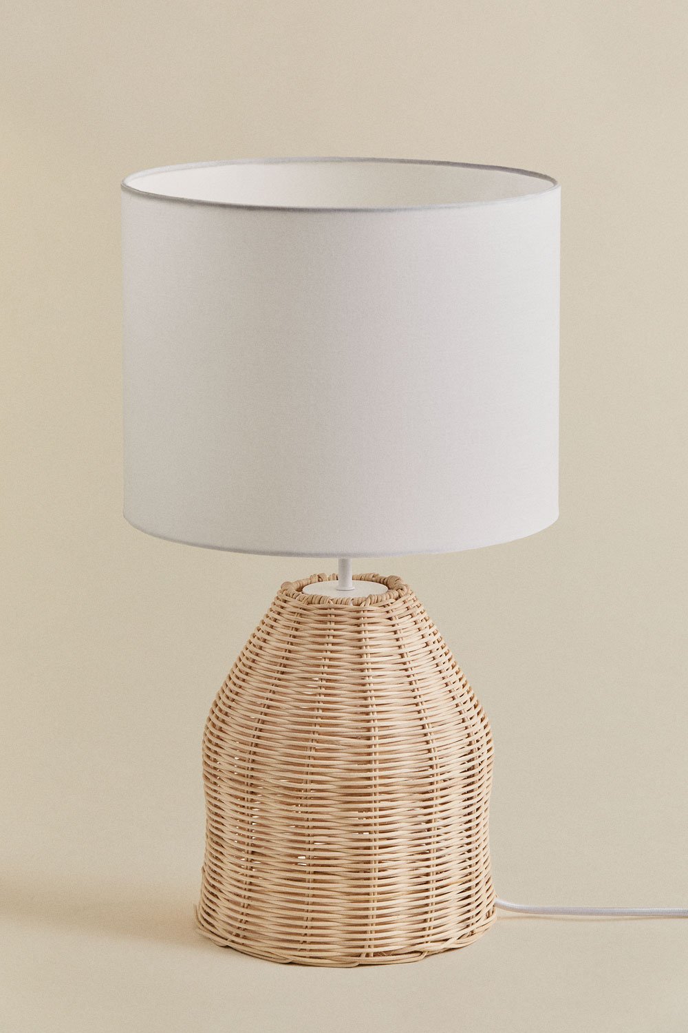 Zakai Rattan Table Lamp, gallery image 1