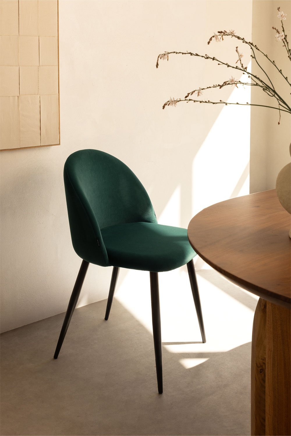 Set of 2 Velvet Dining Chairs Kana , gallery image 1