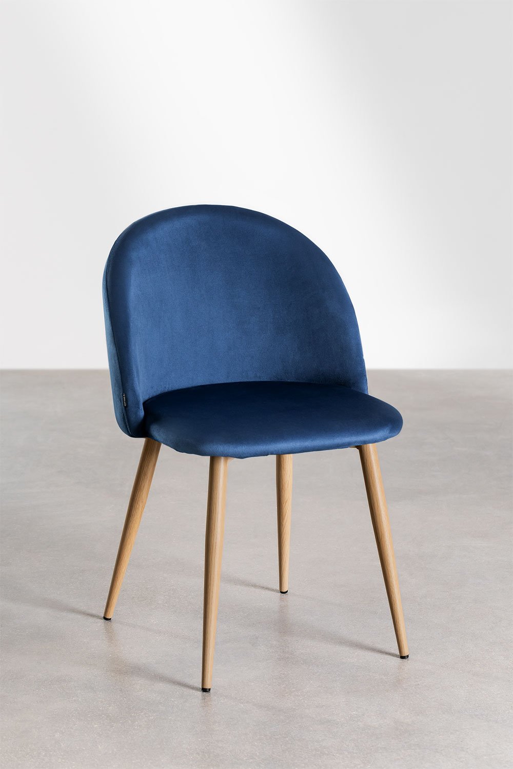 Pack 4  Velvet Dining Chairs Kana, gallery image 2