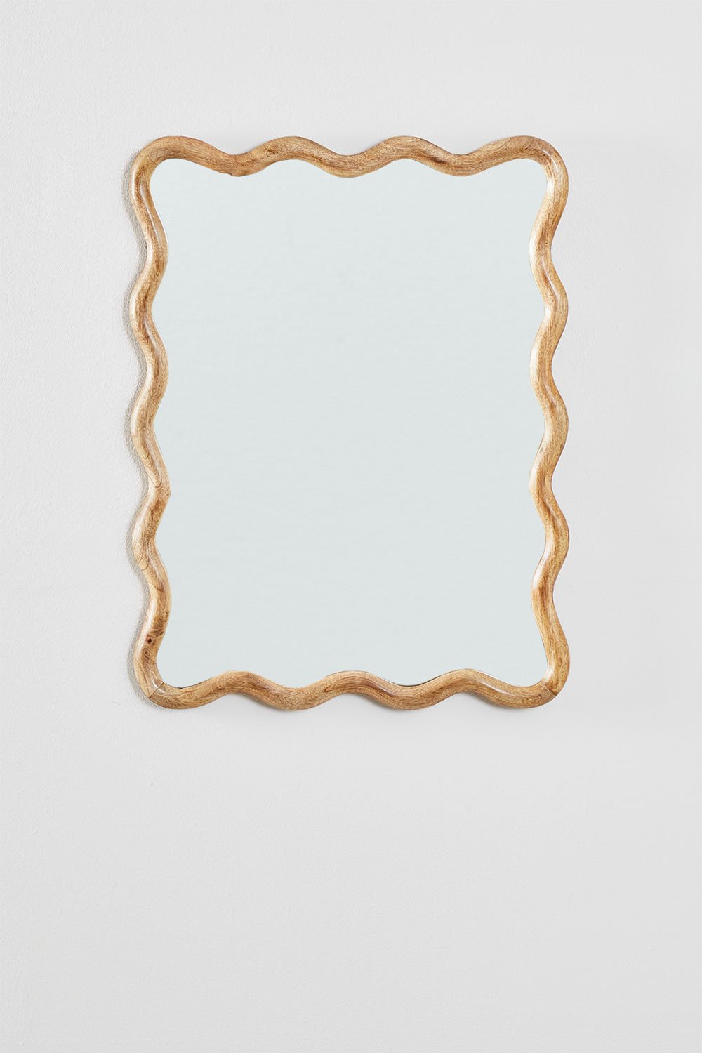 Rectangular wall mirror in mango wood (48x62 cm) Gilliam, gallery image 2