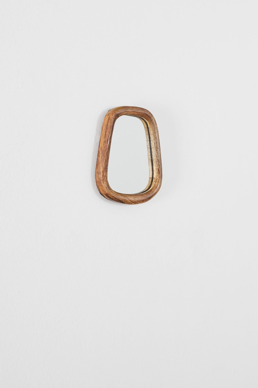Rectangular wall mirror in mango wood 19x22 cm Gabael Design, gallery image 3