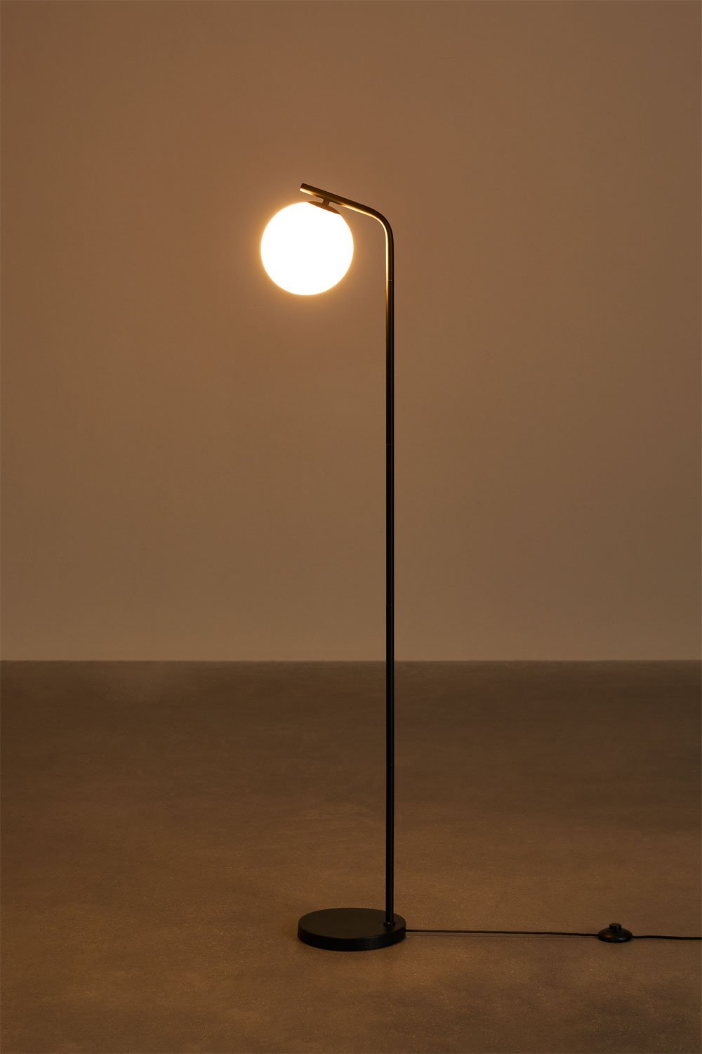 Alligier Metal and Glass Floor Lamp, gallery image 3