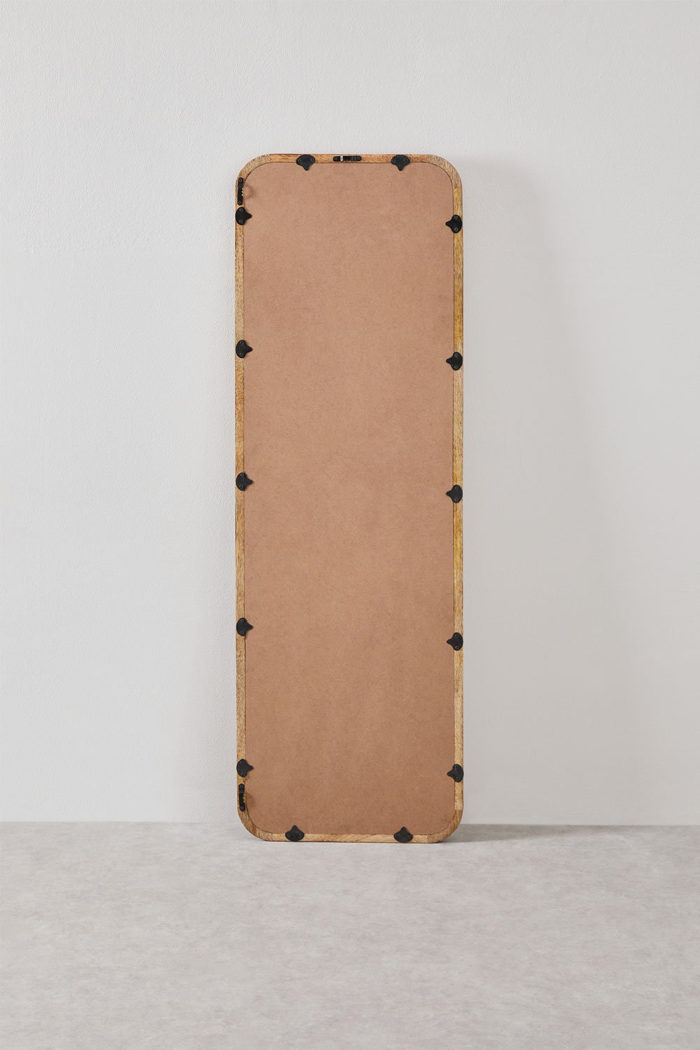 Rectangular wall mirror 35x115 cm in mango wood Mirtzia, gallery image 5
