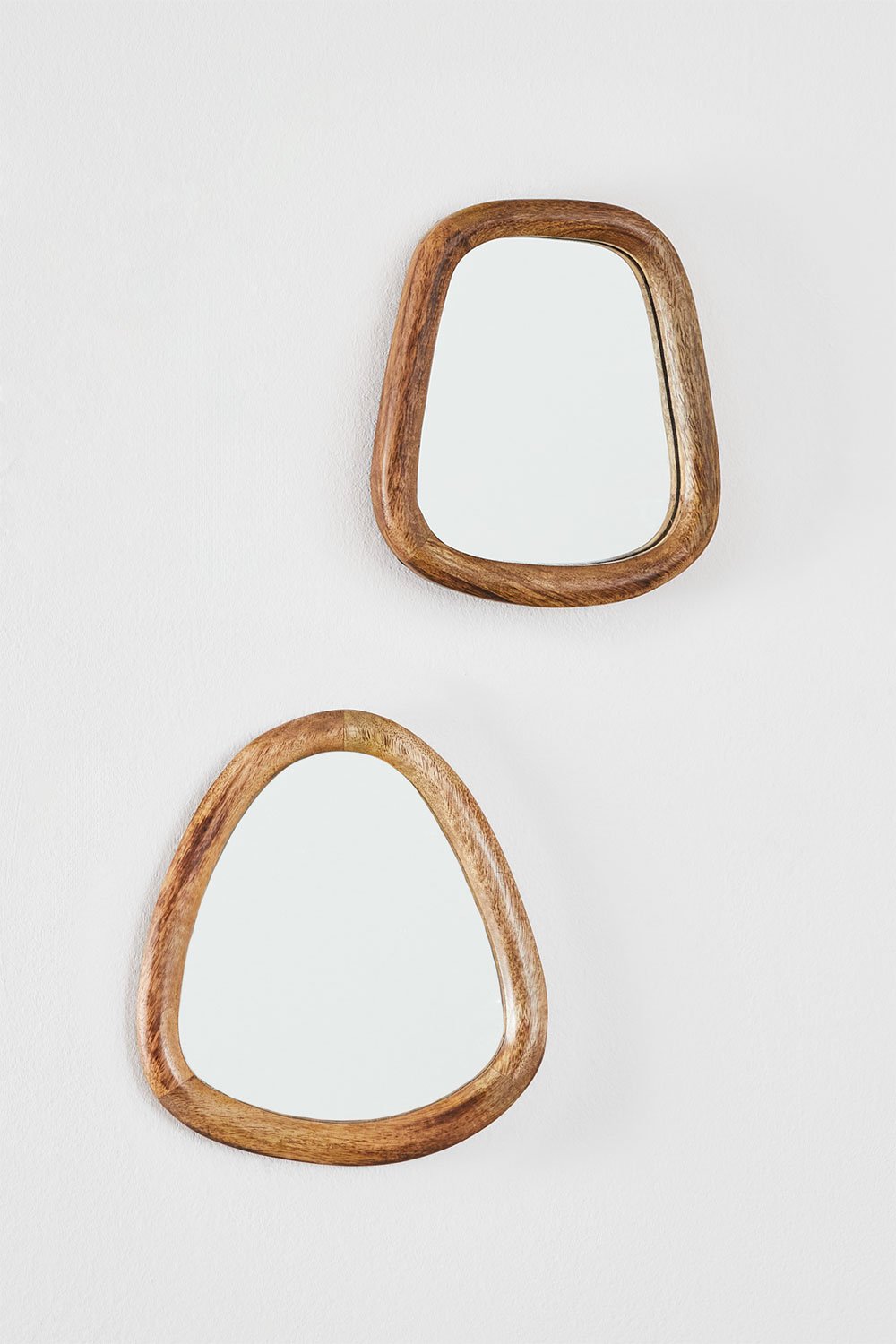 Set of 2 wall mirrors in mango wood Gabael Design, gallery image 1