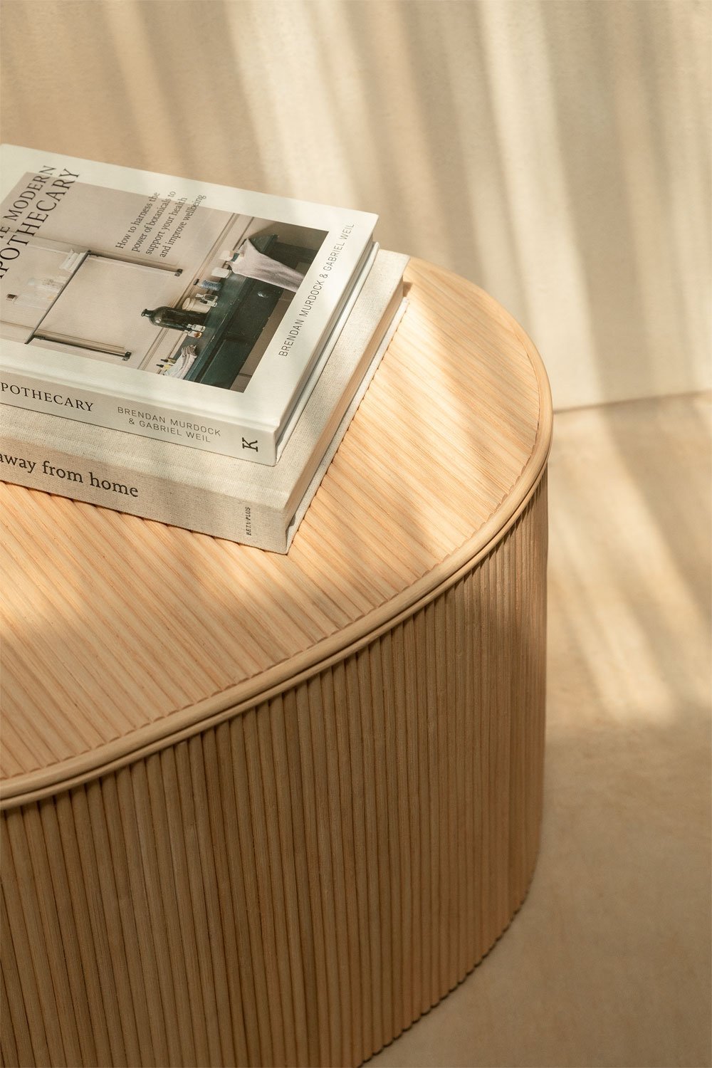 Side Table with Rattan Storage (↑39 cm) Carmie, gallery image 2