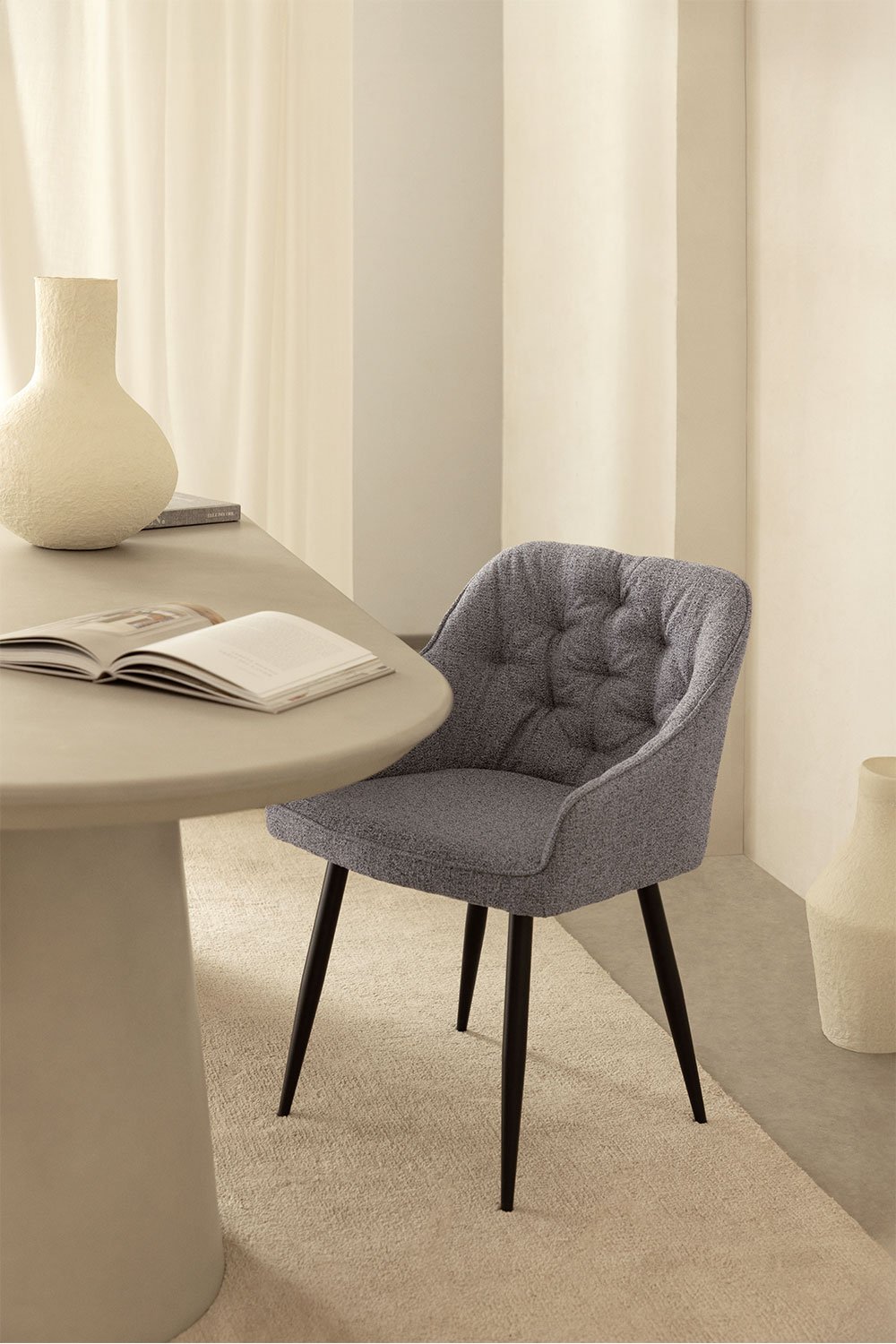 Fabric dining chair Zilen, gallery image 1