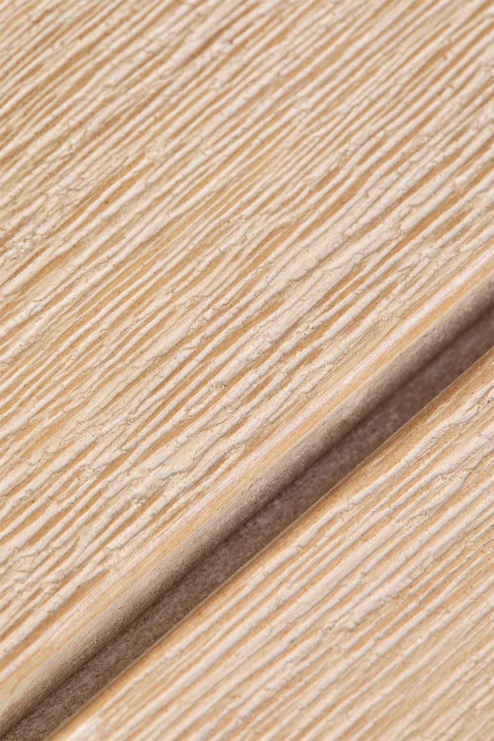 Round Dining Table in Aluminum and Acacia Wood (Ø100 cm) Basper, gallery image 5