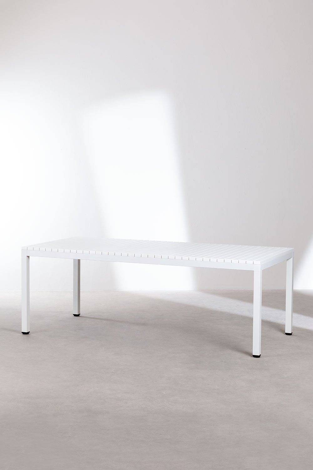 Rectangular aluminum dining table (210x100 cm) Marti, gallery image 1