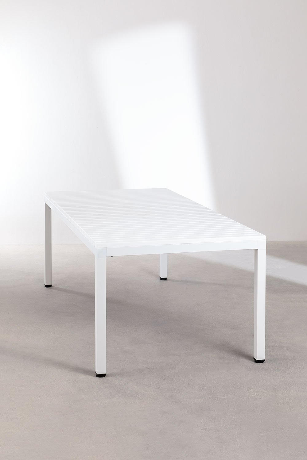 Rectangular aluminum dining table (210x100 cm) Marti - SKLUM