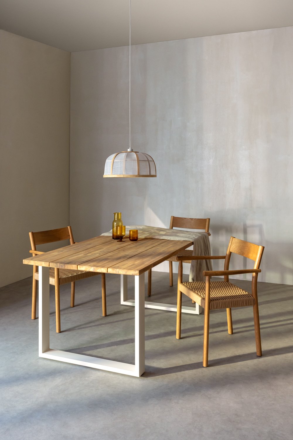 Rectangular Wood Dining Table (160 x 90 cm) Melina, gallery image 1