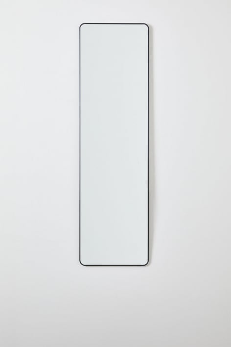 Rectangular aluminum wall mirror (35x120 cm) Sadint