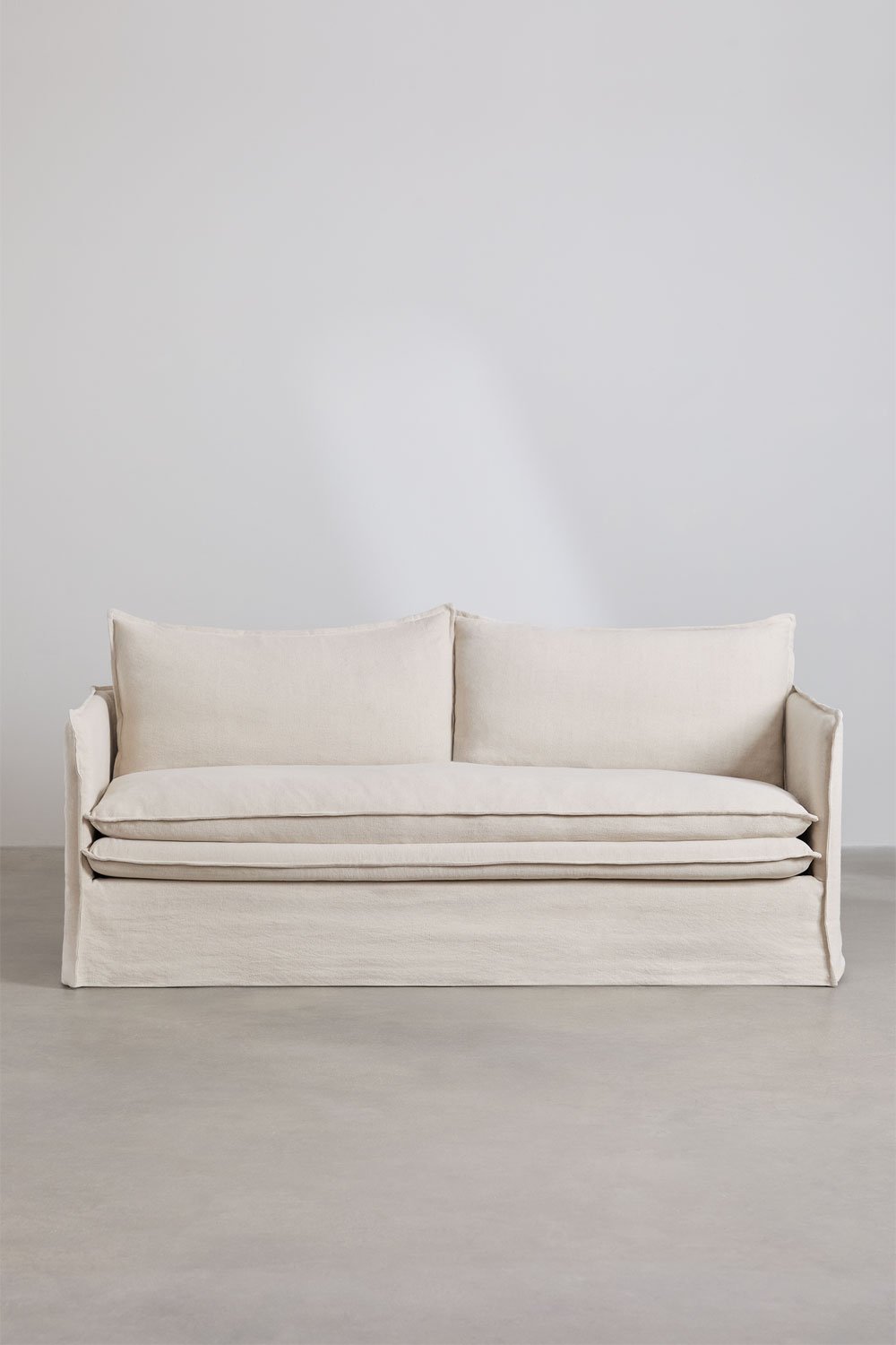 Grace 3-seater linen and cotton sofa, gallery image 5