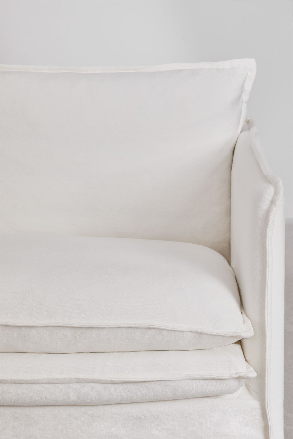 2-seater sofa in Grace linen and cotton, gallery image 2