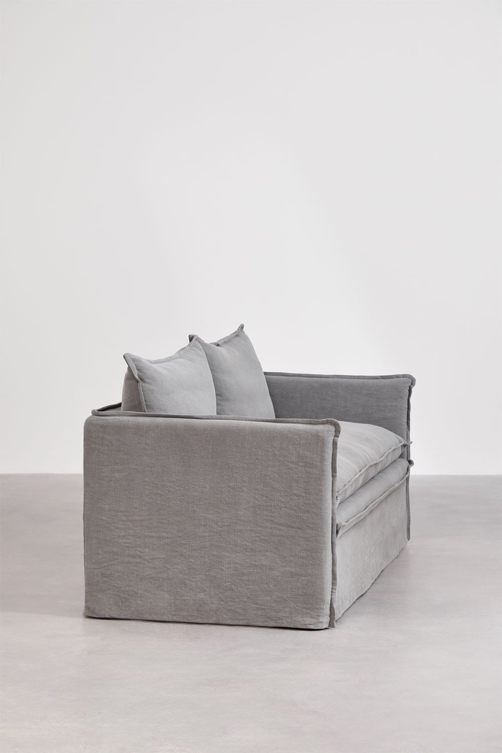 Grace 2-seater sofa in linen and cotton, gallery image 4