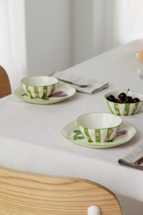 Set of 2 Ø13 cm stoneware bowls Marneda