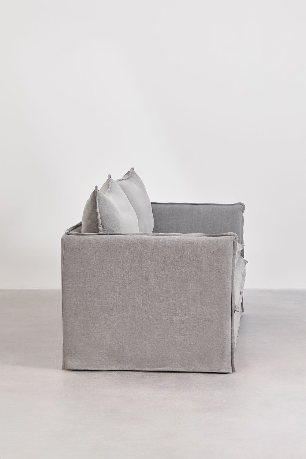 Grace 3-seater linen and cotton sofa, gallery image 4