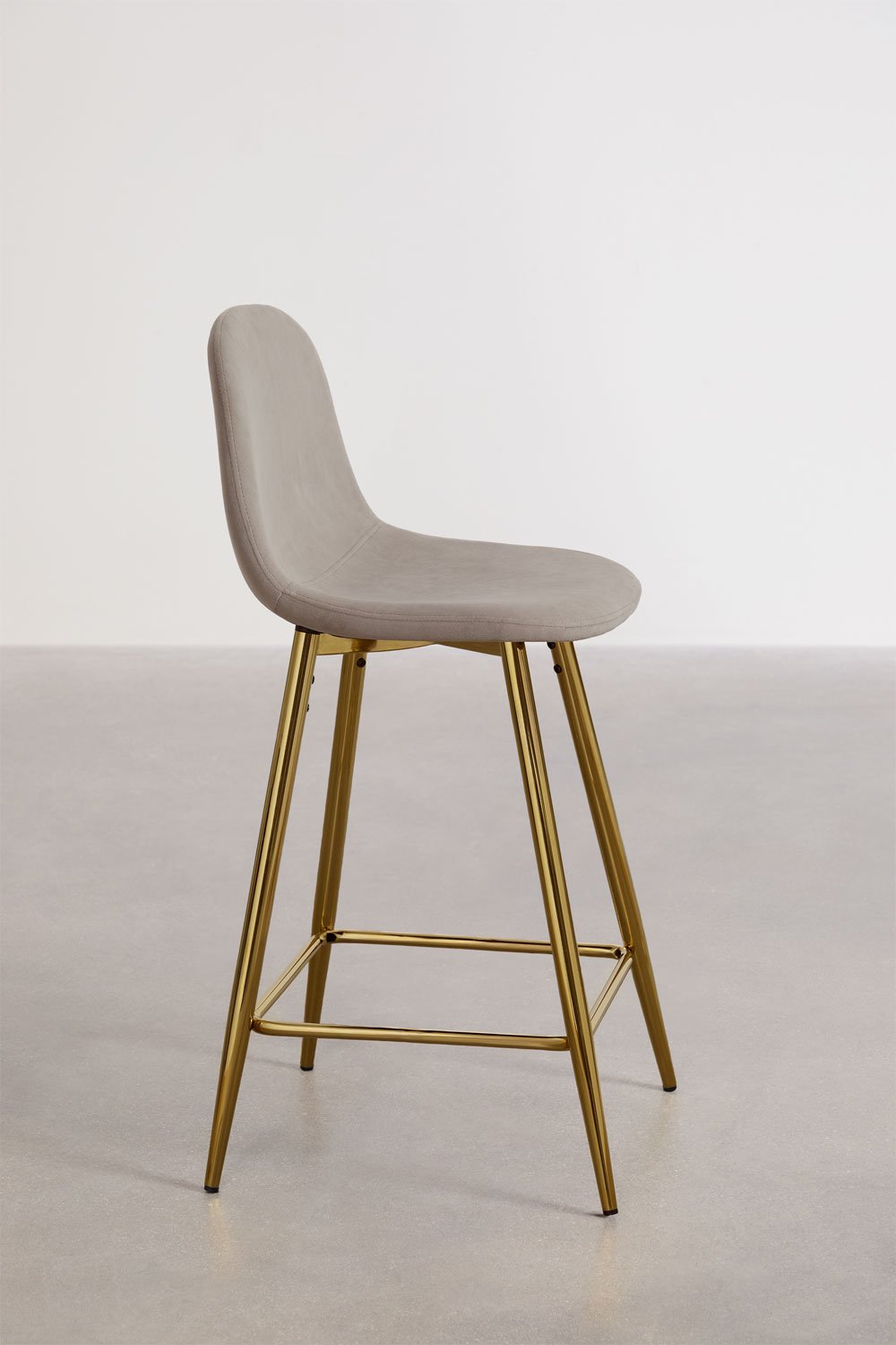 Pack of 4 high stools in Glamm velvet, gallery image 2