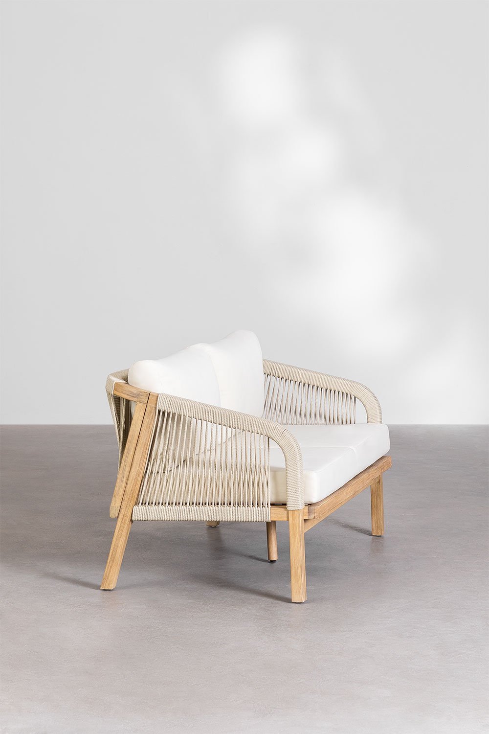 2-seater sofa in acacia wood Dubai, gallery image 3