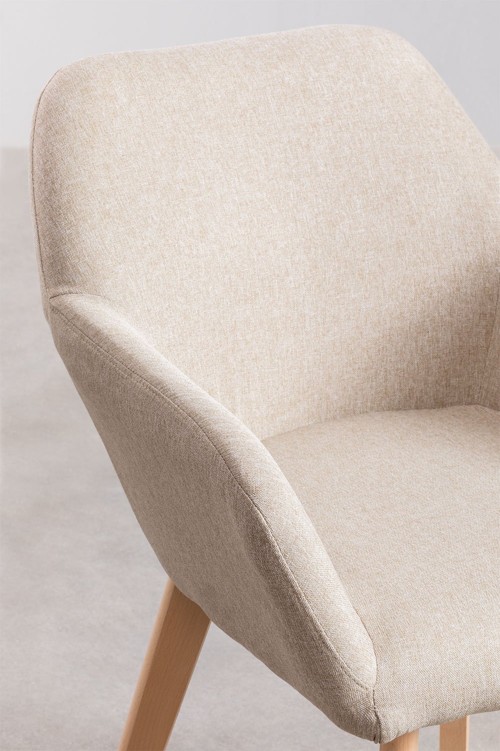 Pack of 2 Ervi dining chairs with armrests, gallery image 5