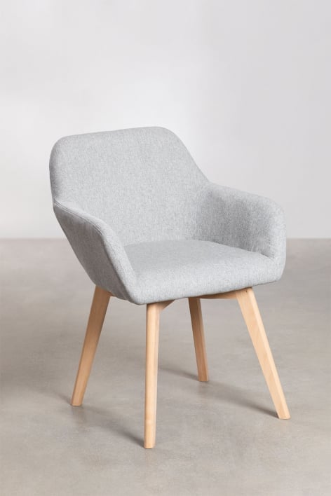 Pack of 2 dining chairs with armrests Ervi