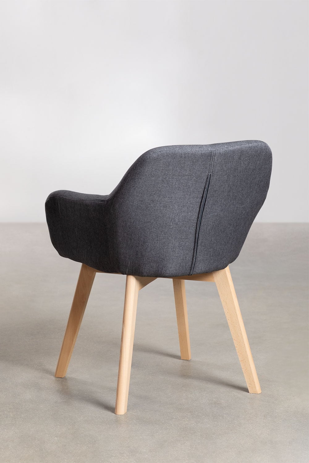 Pack of 2 Ervi dining chairs with armrests, gallery image 4