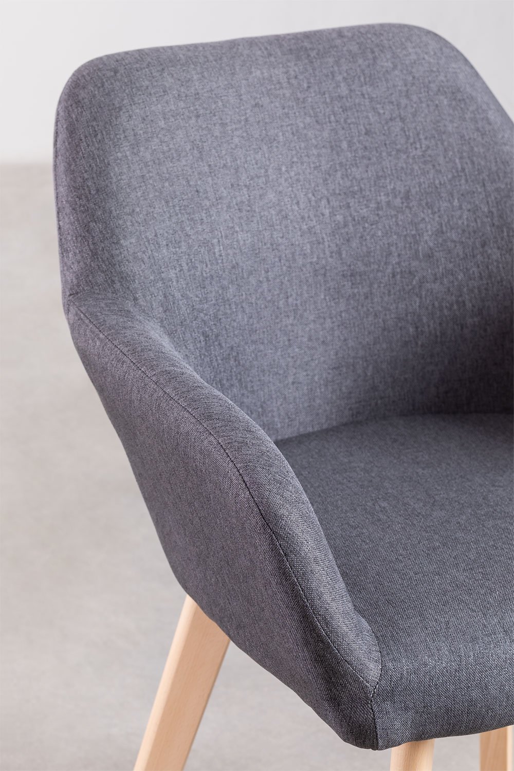 Pack of 2 Ervi dining chairs with armrests, gallery image 5