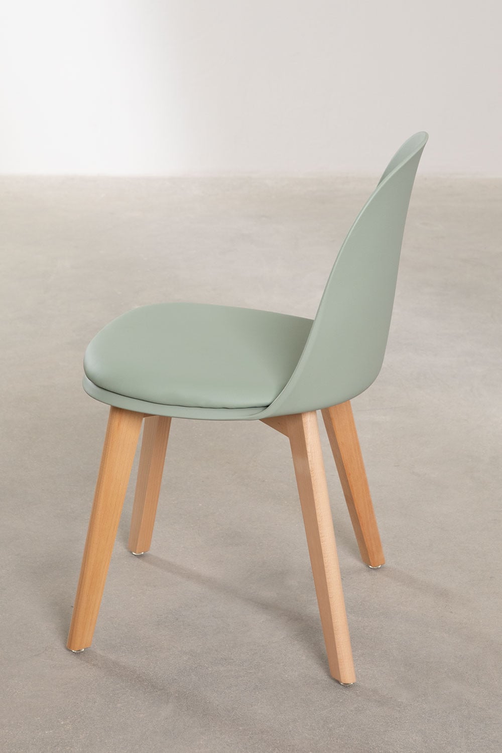 Belyna dining chair set of 2 in polypropylene and beech wood, gallery image 3